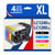 123CONSOMMABLES - LC1220/LC1240/LC1280 - Cartouches Encre Compatible avec Brother DCP-J725DW DCP-J925DW MFC-J430 MFC-J5910DW MFC-J625DW MFC-J6510DW MFC-J6910DW (1 Noir / 1 Cyan / 1 Magenta 1 Jaune) - 123CONSOMMABLES