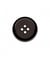 Carte de 4 boutons rebord 4 trous 15mm - Prym Noir