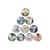 10 cabochons rond en verre assorties 25 mm ANGE B