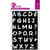 Ki-Sign - Pochoir adhésif Alphabet 12x18 cm lettre haut 20.5 mm