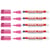 Marqueur permanent pointe fine 1 mm - EDDING - Rose - Lot de 5