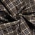 Tissu Jacquard Matelassé Micta Carreaux sur fond Gris foncé
