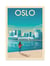 Affiche 50 x 70 cm -  Oslo - Olahoop Travel Posters