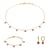 Collier, bracelet et boucles d'oreilles Gemia en pierres Grenat - Sloya