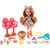 Enchantimals poupée lacey lion et manesy avec salon de coiffure - figurine 15 cm - animal de la jungle - mattel gtm29