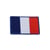 Ecusson thermocollant drapeaux brodé france 3cm x 4,5cm
