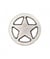 Bouton Étoile métal à queue 18mm - Prym Argent Antique gris