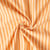 Tissu Double gaze de Coton Réversible rayé Abricot