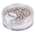 Silk - Bead Rocailles en verre, 4mm ø, brun taupe, Boîte 120 pièces