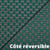 Tissu Jacquard Pois verts sur fond Blanc