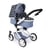 Poussette pour poupée combinée 2 en 1 Mika Bleu marine avec étoiles