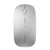 Souris Sans Fil Bluetooth 5.0 2.4G Léger Compact Silencieux Longue Autonomie Argent YONIS