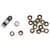 Oeillets en métal p. enserrer, 18mm y compris outillage, Blister 10pces, or ancien
