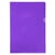 Sachet de 10 pochettes coin PVC lisse haute résistance 13/100e - A4 - Violet - x 10 - Exacompta