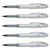 Lot de 5 stylos feutres d'écriture - PENTEL - Tradio TRJ74 - Encre noire - Pointe ogive 0,4-0,7 mm