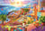 Puzzle 1000 pièces - Tea Time : Visite De Santorin - Trefl