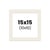 Passe-partout - Blanc cassé - 15x15cm - Photo 10x10cm - Pour cadre - Encadrement