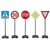 Set 5 panneaux de signalisation routiere 81 cm - jamara - securite routiere - jeu educatif plein air