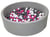 Piscine à balles pour enfant, env.125 cm, Aire de jeu + 600 balles blanc, rose, gris - Velinda