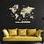 Carte du Monde en Bois 2D CREATIFWOOD Claire S (80 x 55 cm) - Décoration Murale