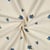 Tissu Double gaze de Coton brodé Myrtille sur fond Ecru