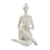 Statuette en Porcelaine Posture du Gardien Blanc brillant 17 cm - Omsaé