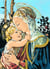 Canevas antique Madonne Botticelli 45x60cm