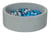 Piscine à balles Aire de jeu + 150 balles perle, argent, bleu clair - Velinda