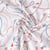 Tissu Coton imprimé Lacets marin sur fond Blanc