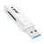 LinQ Lecteur Carte SD et micro SD Connecteur USB 3.0 Vitesse jusqu'à 5 Gbps Blanc