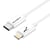 Câble USB Type C Vers Lightning Transfert Charge Rapide 3m Signé Akashi Blanc