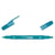 Lot de 6 feutres double pointe 0,8 et 0,3 mm - TOMBOW - TwinTone - Turquoise