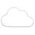Nuage en fil de fer 30 x 17,5 cm