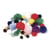 Pompons, 100 pces, couleurs et tailles assorties