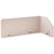 Séparateur de Bureau Beige en PET 120 x 60 x 50 cm Acoustique Pinces de Fixation en Acier