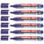 Lot de 6 marqueurs pour tableaux blancs EDDING - Violet - Pointe biseautée 1-5 mm