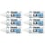 Lot de 6 marqueurs permanents pointe ogive 2,9 mm - PENTEL - Blanc - X100W