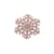 Ecusson thermocollant grand flocon de neige rose gold 4,8cm x 4,8cm
