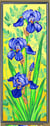 Canevas Pénélope Antique Les iris mauves 25x60cm