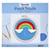 Figured'Art Punch Needle Kit Complet pour Adultes et Enfants - Arc en ciel et Nuages - Parfait pour Débutant. Set prêt à broder taille 20x20cm avec cadre circulaire