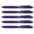 Lot de 5 stylos roller encre gel rétractable EnerGel X BL107 Pointe 0,7 mm Violet