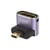 LinQ Mini Adaptateur Vidéo Micro-HDMI Mâle vers HDMI 2.1 Femelle Coudé 8K Violet