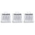 Lot de 3 Pack 5 Tubes Aluminium 12 ml - Peinture gouache PRIMO - Argent 910 - Qualité fine