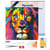 Mini Diamond Painting Broderie Diamant Figured’Art 25x25cm toile tendue sur châssis en bois - diamants ronds - Lion Pop Art