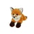 Peluche - Peluche Renard Allongé Roux et Blanc - 25 cm