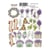 Planche de stickers couleur embelissement Fabrika Decoru LAVENDER PROVENCE 056