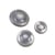 Lot de 3 boutons rond à queue gris cendre