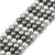 Fil de 50 perles rondes en verre nacré 8 mm fabrication bijoux F