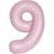 Ballon Géant Rose Mat - Chiffre 9