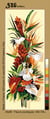 Canevas antique Fleurs exotiques 25x60cm